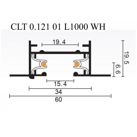 Схема с размерами Crystal Lux 1407/006