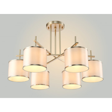 Потолочная люстра Crystal Lux SERGIO PL6 GOLD 2901/306, 6xE14x60W - миниатюра 2