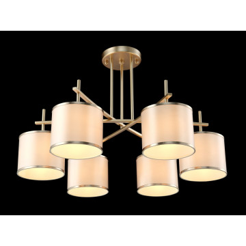 Потолочная люстра Crystal Lux SERGIO PL6 GOLD 2901/306, 6xE14x60W - миниатюра 4