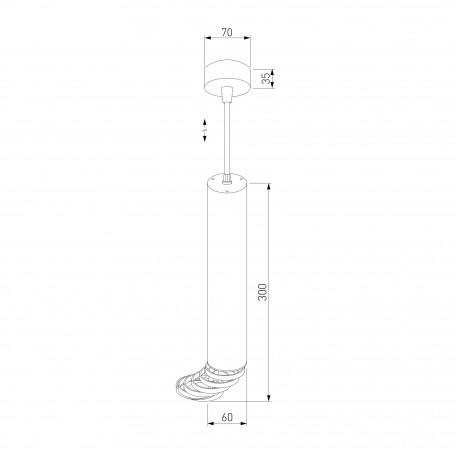 Схема с размерами Elektrostandard a047749