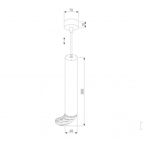 Схема с размерами Elektrostandard a047751