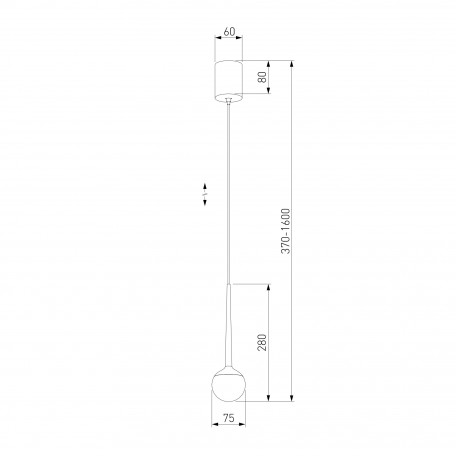 Схема с размерами Elektrostandard a047769