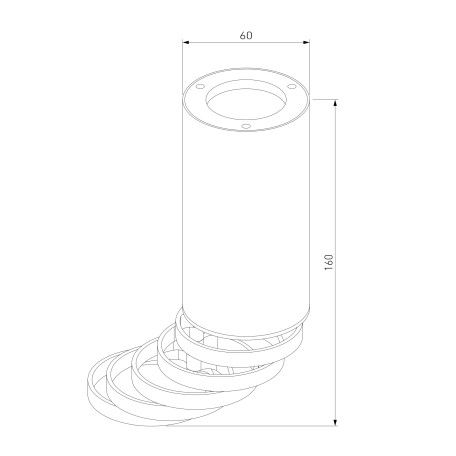 Схема с размерами Elektrostandard a047748