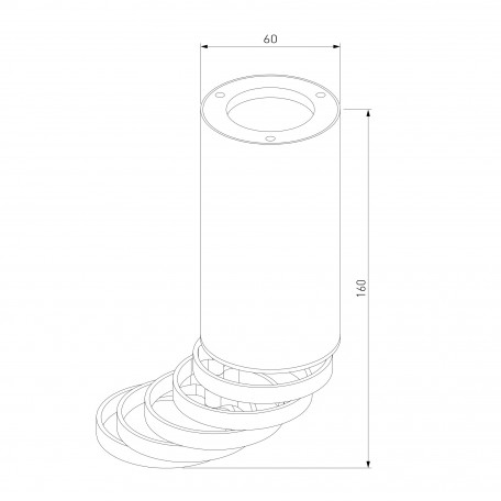 Схема с размерами Elektrostandard a047746