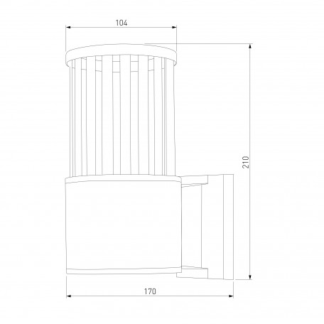 Схема с размерами Elektrostandard a048141