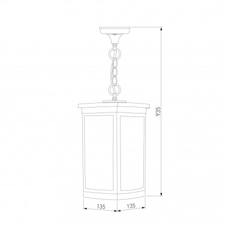 Схема с размерами Elektrostandard a047204