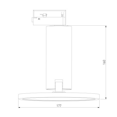 Схема с размерами Elektrostandard a047377