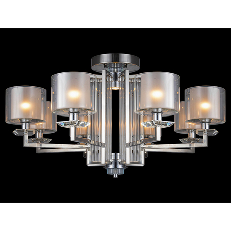 Потолочная люстра Newport 4400 4408/C chrome (М0057159), 8xE14x60W + LED 10W