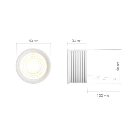 Схема с размерами Denkirs DK3000-8W dim