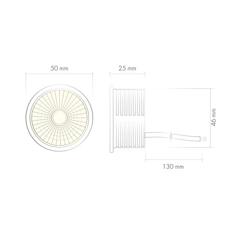 Схема с размерами Denkirs DK3000-8W dim