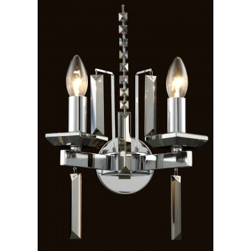 Бра Crystal Lux MARRON AP2 CHROME 0910/402, 2xE14x60W - миниатюра 3