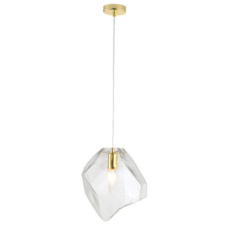 Подвесной светильник Crystal Lux NUESTRO SP1 GOLD/TRANSPARENT 3422/201, 1xE14x40W