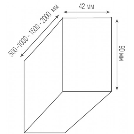 Схема с размерами Donolux DL18520C100NW40L5