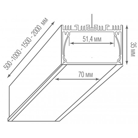 Схема с размерами Donolux DL18513S100WW40L5