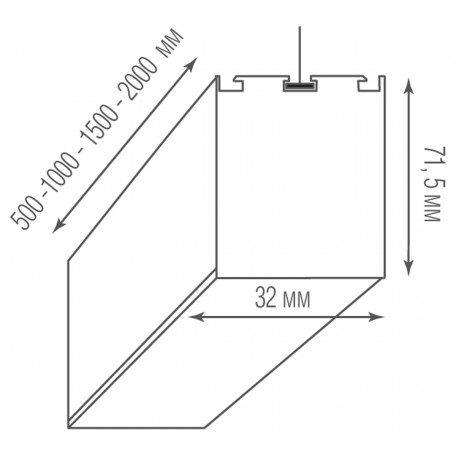 Схема с размерами Donolux DL18515S200WW40L5