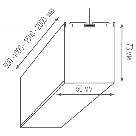 Схема с размерами Donolux DL18516S100NW30L6