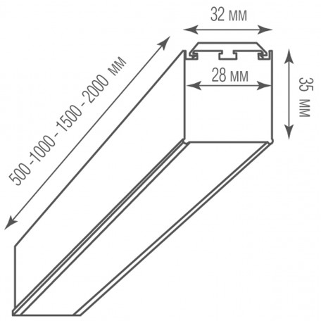 Схема с размерами Donolux DL18506C100WW30L3