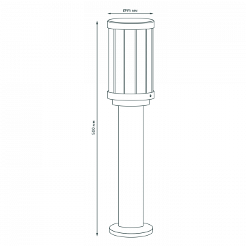 Схема с размерами Gauss GD023