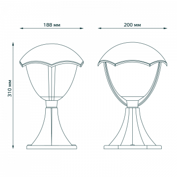 Схема с размерами Gauss GD029