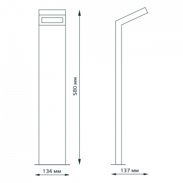 Схема с размерами Gauss GD110