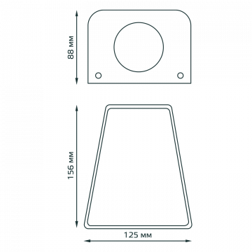 Схема с размерами Gauss GD163