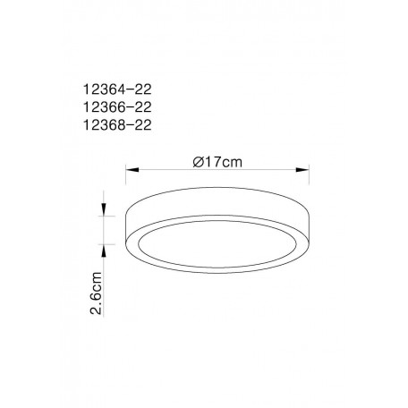 Потолочный светодиодный светильник Globo Archimedes 12364-22, LED 22W - миниатюра 4