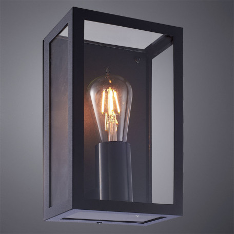 Настенный светильник Arte Lamp Belfast A4569AL-1BK, IP44, 1xE27x60W - миниатюра 2