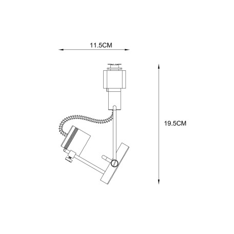 Схема с размерами Arte Lamp A4300PL-1WH