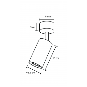 Схема с размерами Arte Lamp A3216PL-1BK