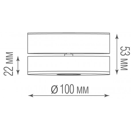 Схема с размерами Donolux DL18962R12W1W