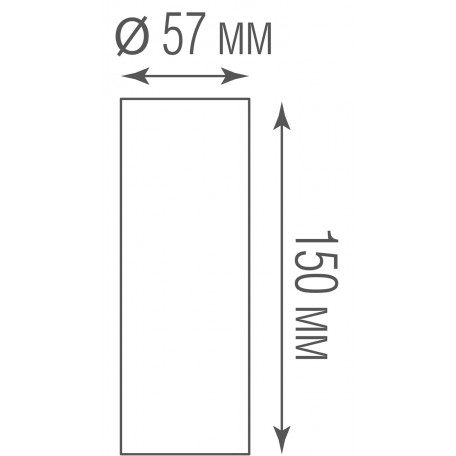 Схема с размерами Donolux DL18895R10N1B