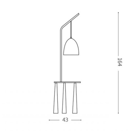 Схема с размерами Ideal Lux 138282 SALE