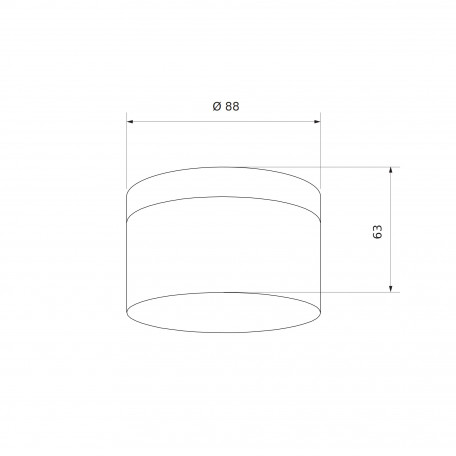 Схема с размерами Elektrostandard a040666