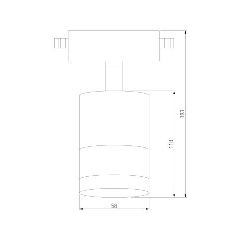 Схема с размерами Elektrostandard a040961