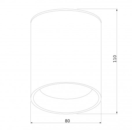 Схема с размерами Elektrostandard a056229