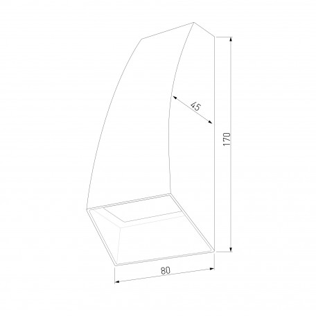 Схема с размерами Elektrostandard a057010