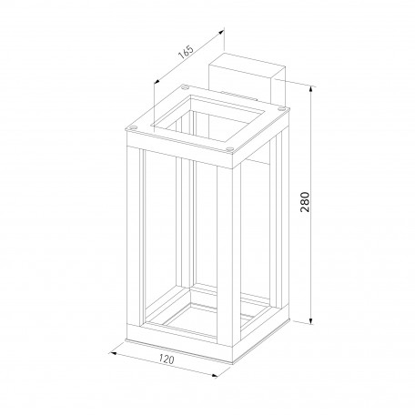 Схема с размерами Elektrostandard a051855