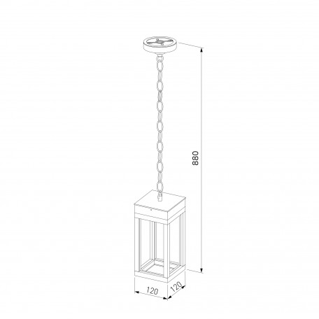 Схема с размерами Elektrostandard a051858