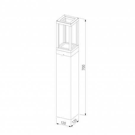 Схема с размерами Elektrostandard a051859