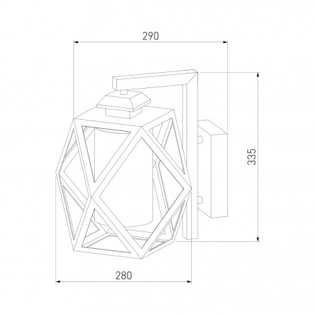 Схема с размерами Elektrostandard a056232