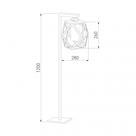 Схема с размерами Elektrostandard a056235