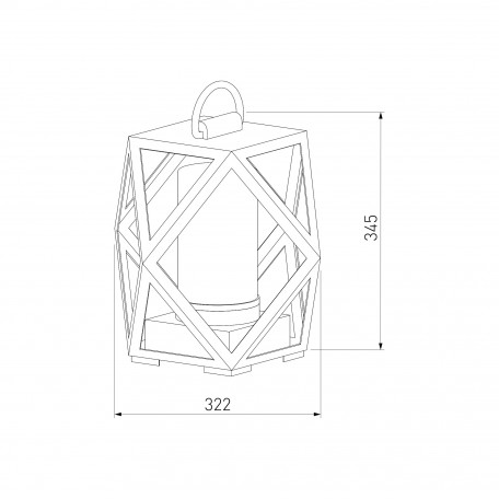 Схема с размерами Elektrostandard a056234