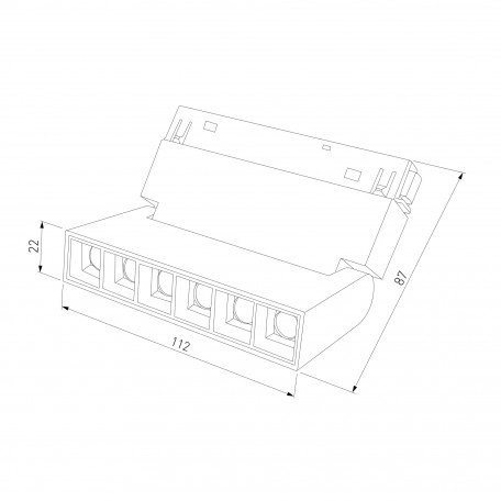 Схема с размерами Elektrostandard a057197