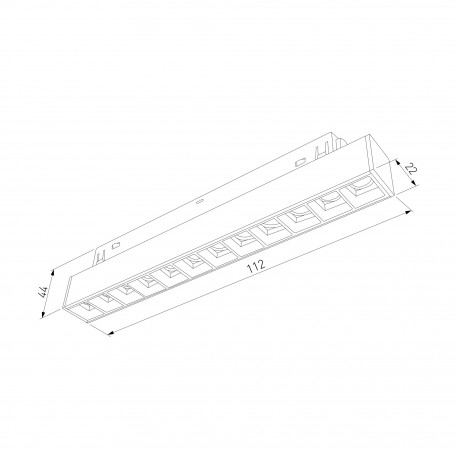 Схема с размерами Elektrostandard a057192