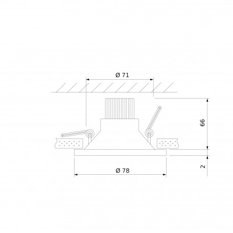 Схема с размерами Elektrostandard a055719