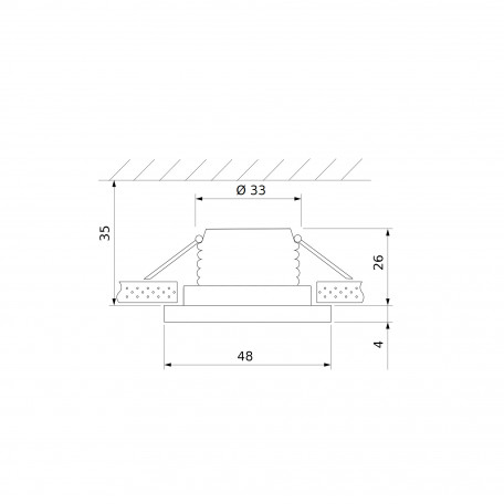 Схема с размерами Elektrostandard a056025