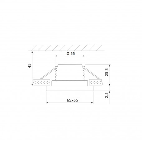 Схема с размерами Elektrostandard a056033