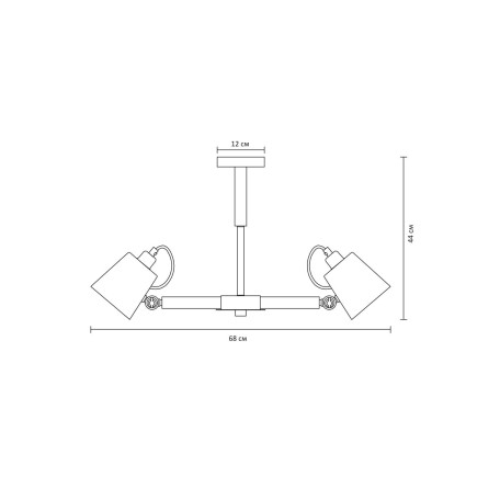 Схема с размерами Arte Lamp A7141PL-3WH