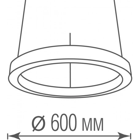 Схема с размерами Donolux DL600S54WW Black