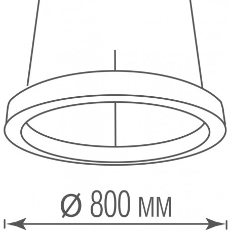 Схема с размерами Donolux DL800S72NW Black